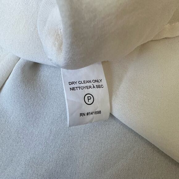 RAMY BROOK Trinity Choker Top Ivory Silk Sleeveless Halter Minimalist - Picture 11 of 13